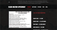 Desktop Screenshot of clubmiltonspeedway.com