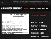 Tablet Screenshot of clubmiltonspeedway.com